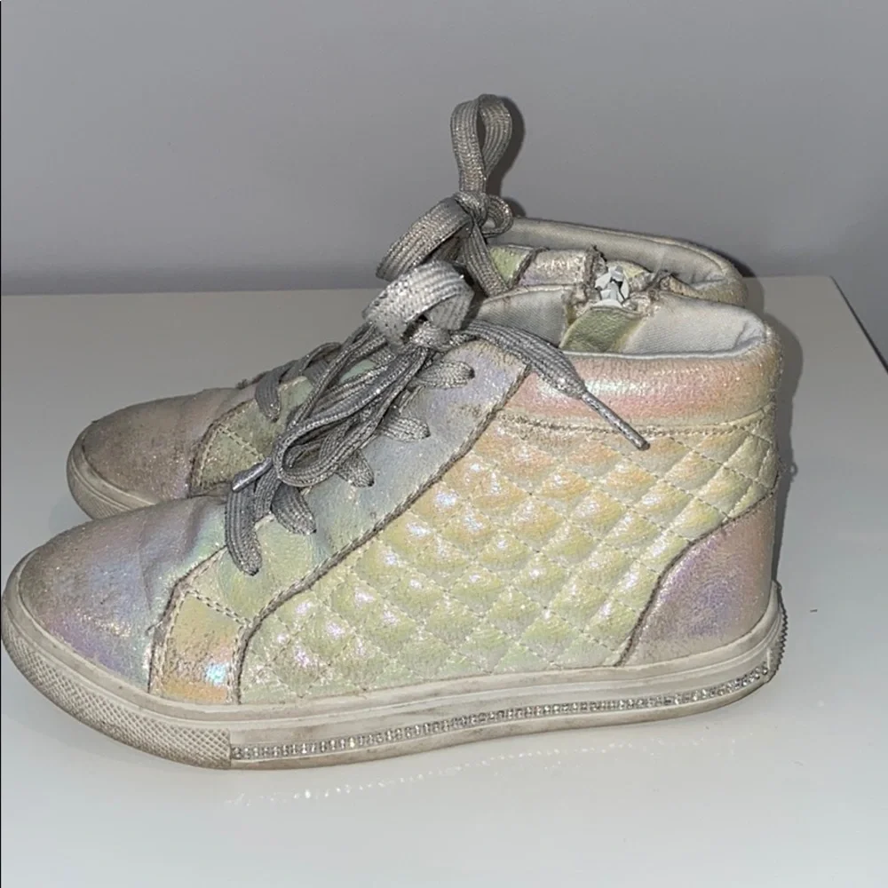 Justice Quilted Holographic High Tops